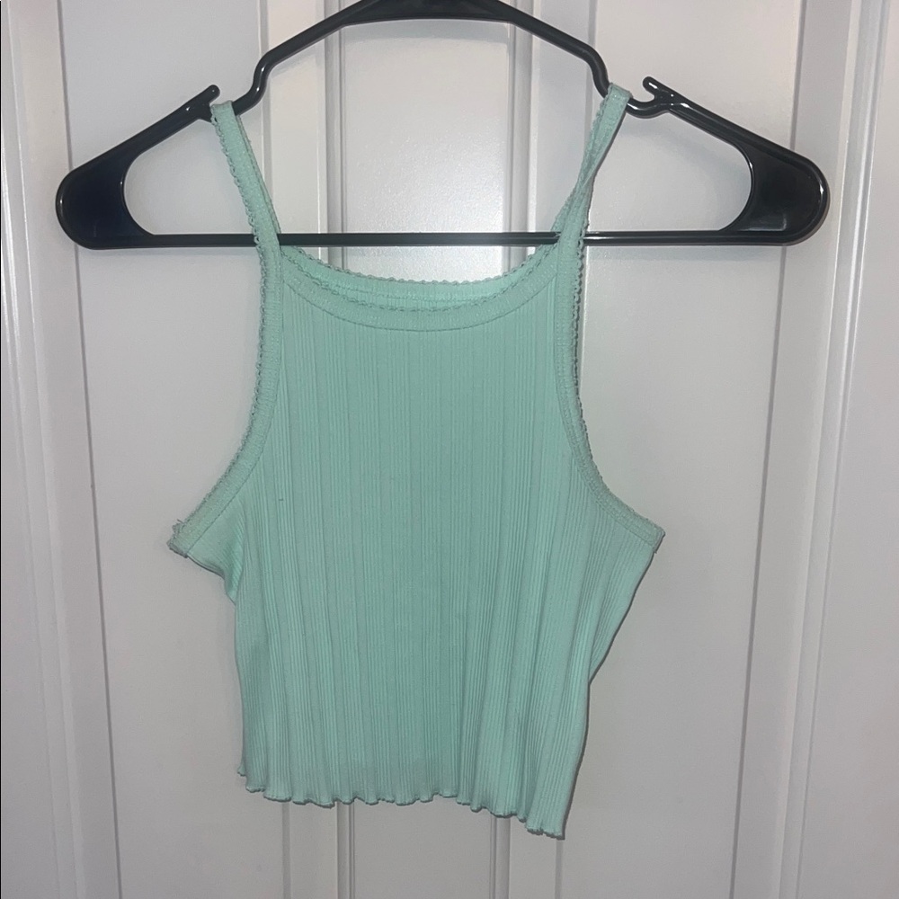 Aeropostale Light Green Ribbed Camisole